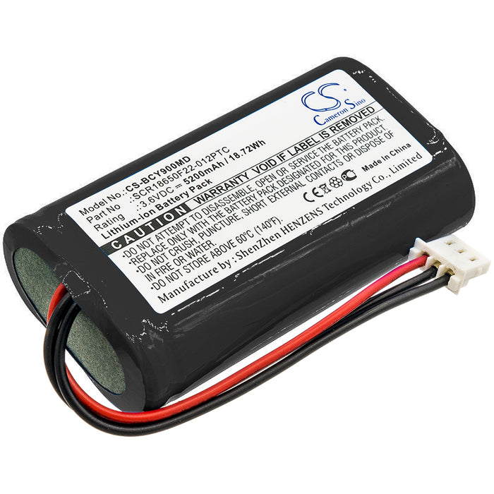 CS-BCY900MD : Battery for Bionet Oximete OXY9 Wave - Replaces Bionet SCR18650F22-012PTC