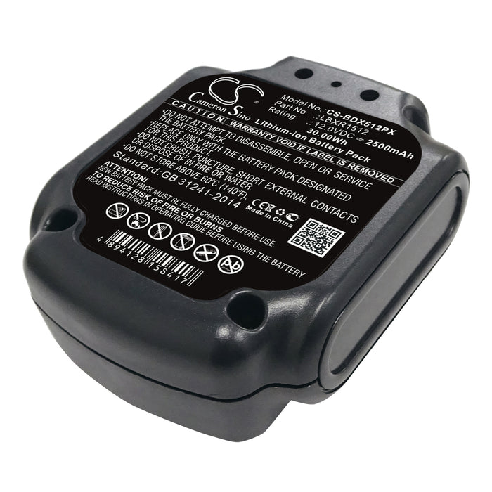 CS-BDX512PX : Battery for Black & Decker BDCDD12, BDCD112, BDCDD12KB and others - Replaces Black & Decker LBXR1512