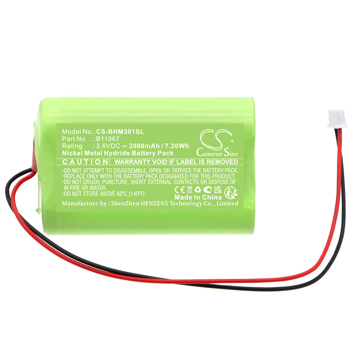 CS-BHM301SL : Battery for Bacharach Medigas PM 3010 N2O Monitor - Replaces Bacharach B11967