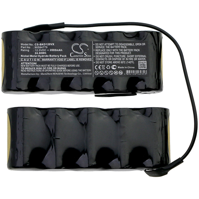 CS-BKD120VX : Battery for Black&Decker Z-PD1200, PD1200 H1, Flexi PD1080 H2 and others - Replaces Black&Decker 90584779