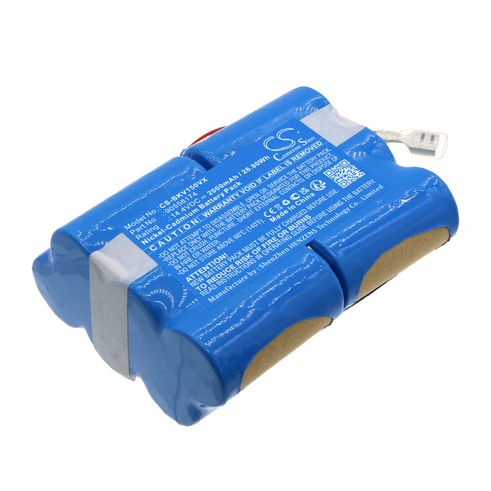 CS-BKV150VX : Battery for Black&Decker 14.4V DustBuster, PV1425N - Replaces Black&Decker HSD-SC1500P, 90558174