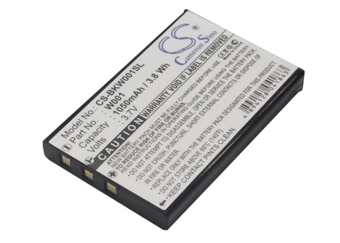 CS-BKW001SL : Battery for Belkin Wifi Skype Phone, F1PP000GN-SK, WSKP100 and others - Replaces Belkin W0001