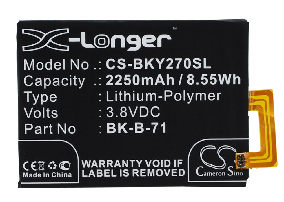 CS-BKY270SL : Battery for BBK VIVO Y18, VIVO Y18L - Replaces BBK BK-B-71