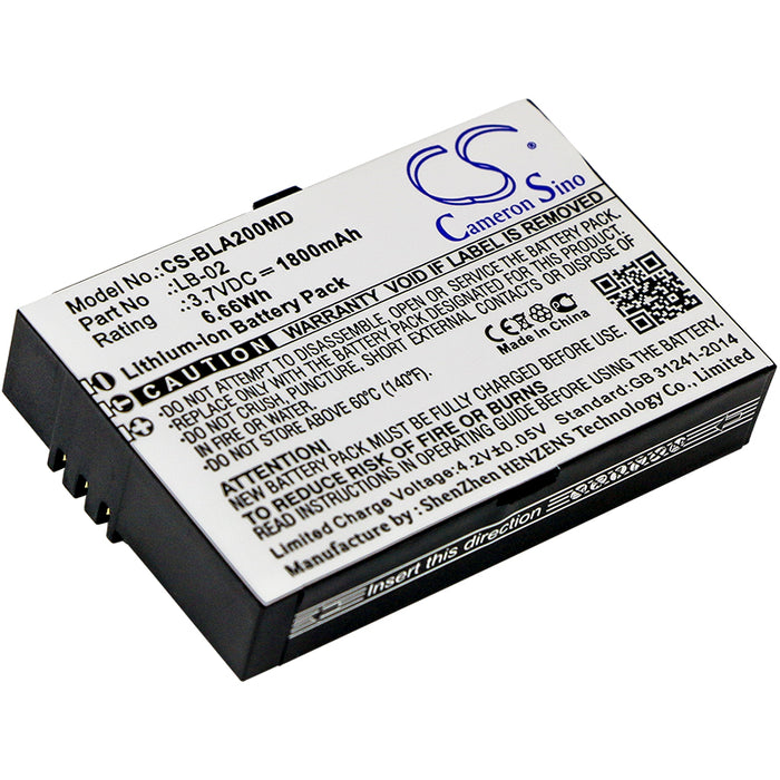 CS-BLA200MD : Battery for BIOLIGHT A2, A3, A4 and others - Replaces BIOLIGHT LB-02, 12-100-0001