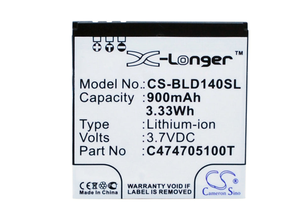 CS-BLD140SL : Battery for BLU Dash JR, D140, D141S and others - Replaces BLU C474705100T