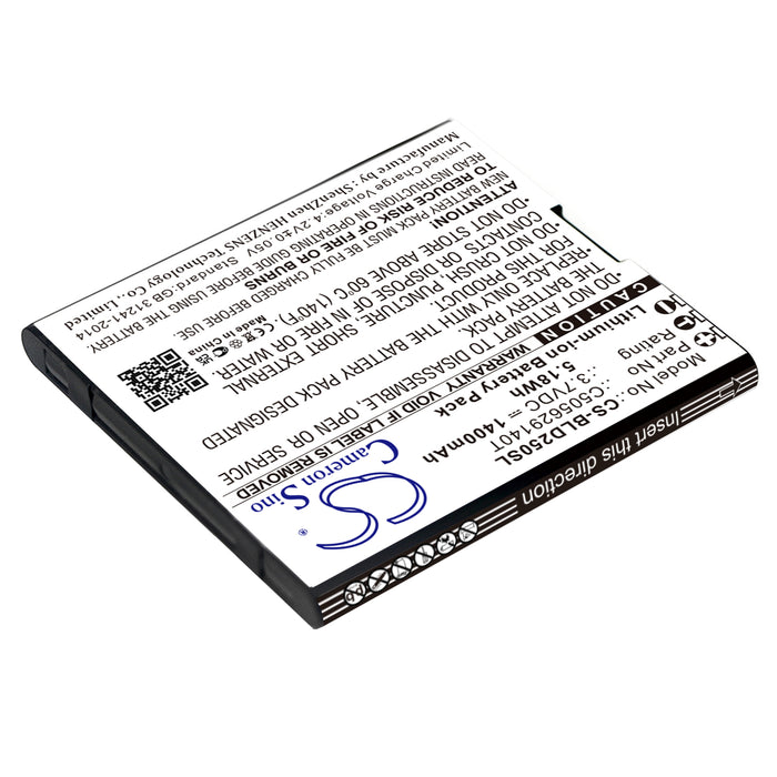 CS-BLD250SL : Battery for BLU Dash L2, D250, Dash L3 and others - Replaces BLU C505629140T, C505629140I, C505629140L