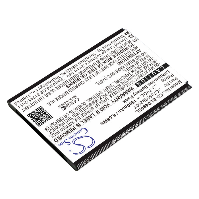 CS-BLD490SL : Battery for BLU Dash G, D490L, D490U and others - Replaces BLU C785039200T