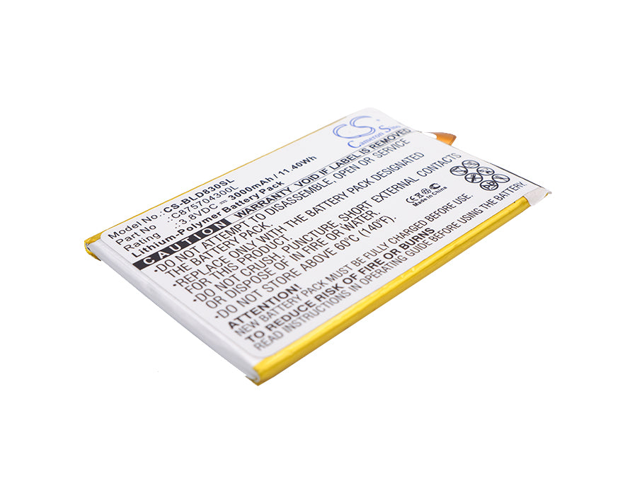 CS-BLD830SL : Battery for BLU Studio C, D830, D830U - Replaces BLU C875704300L