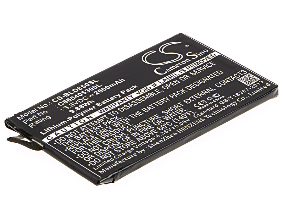 CS-BLD850SL : Battery for BLU Studio XL, Studio XL 6.0 HD, D850Q and others - Replaces BLU C865405300L, SL1805A