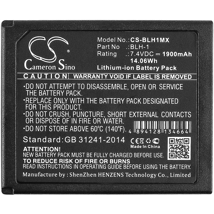 CS-BLH1MX : Battery for OLYMPUS E-M1 Mark II, OM-D, E-M1 and others - Replaces OLYMPUS BLH-1