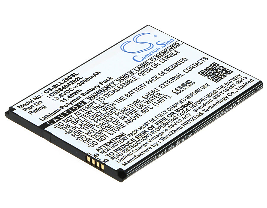 CS-BLL290SL : Battery for BLU Life 8 XL, L290U - Replaces BLU C836404292L