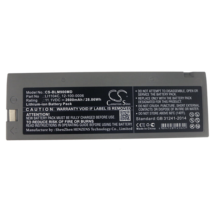 CS-BLM900MD : Battery for Biolight M8000, M9000, M9000A and others - Replaces Biolight LI1104C, 12-100-0006