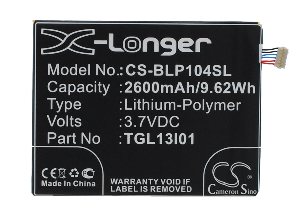 CS-BLP104SL : Battery for MAXON MX X3, MX-X3, T-King MX X3 and others - Replaces BLU TLG13I01