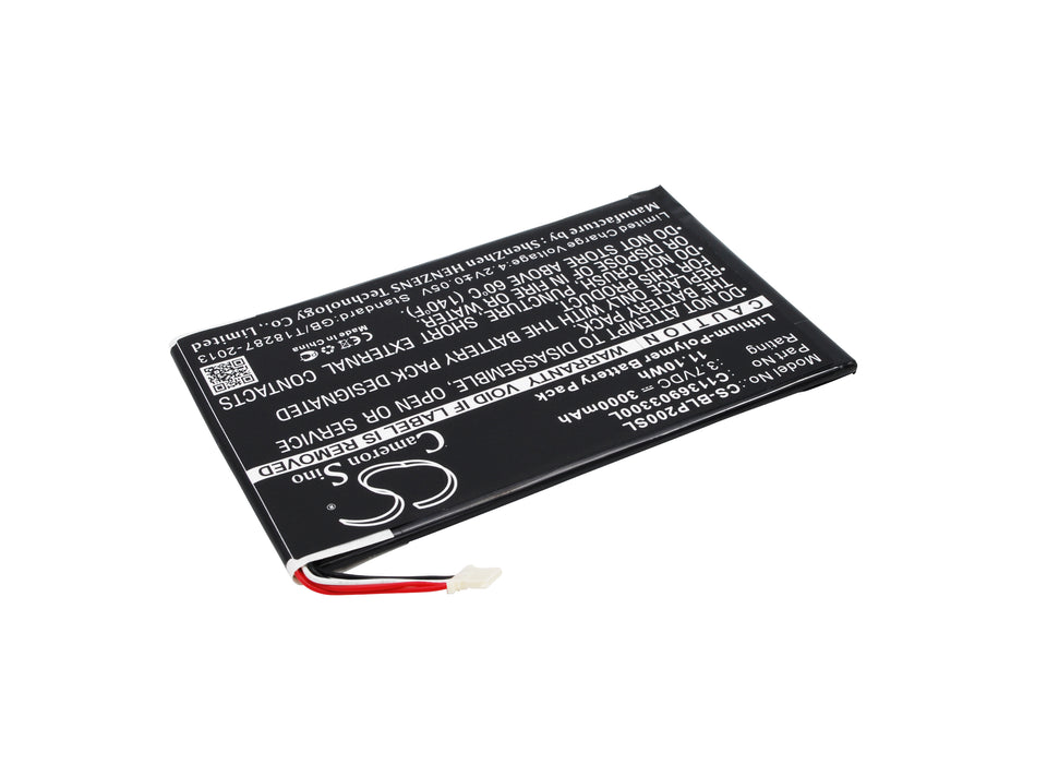 CS-BLP200SL : Battery for Fabrica Tablet PC 10.1 - Replaces BLU C1136903300L