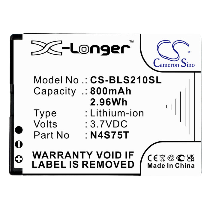 CS-BLS210SL : Battery for Binatone SM800 - Replaces BLU N4S75T, N4S75J