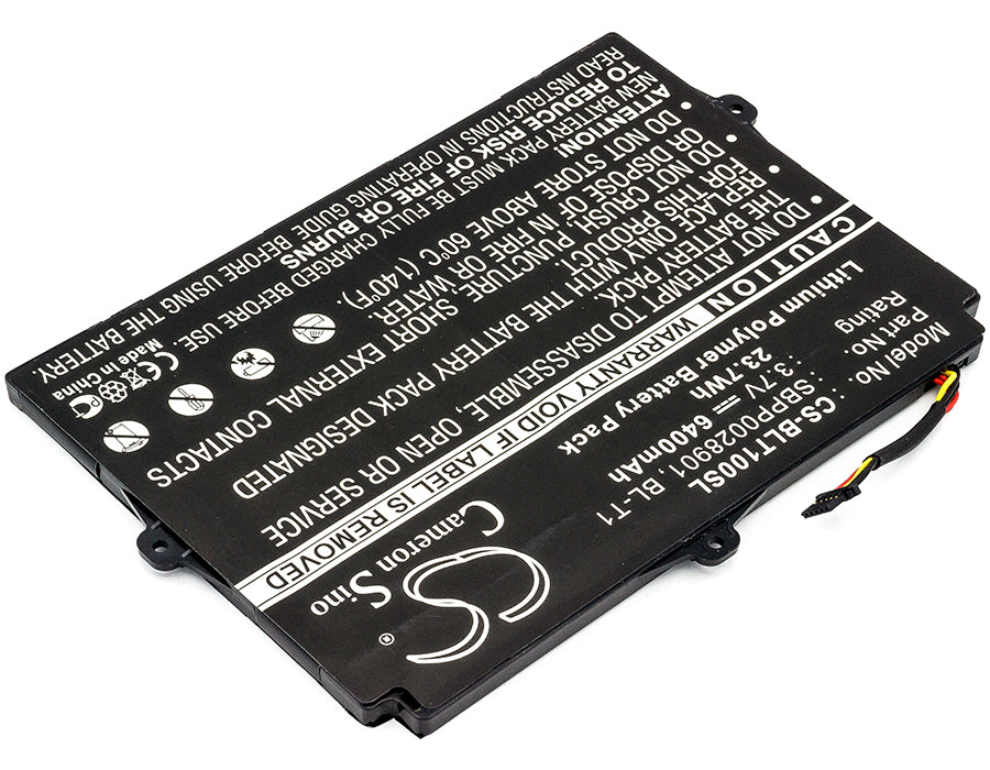 CS-BLT100SL : Battery for LG Optimus Pad V900, Optimus Pad L-06C, V900 and others - Replaces LG SBPP0028901, BL-T1