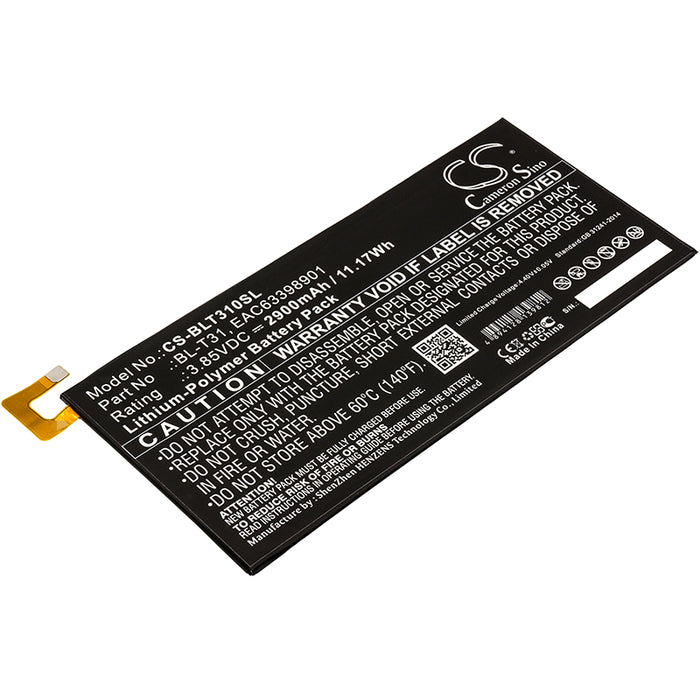 CS-BLT310SL : Battery for LG G Pad F2 8.0, G Pad F2 8.0 LTE, LK460 - Replaces LG BL-T31, EAC63398901