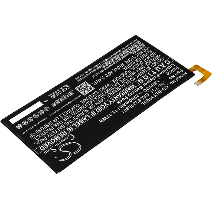 CS-BLT310SL : Battery for LG G Pad F2 8.0, G Pad F2 8.0 LTE, LK460 - Replaces LG BL-T31, EAC63398901