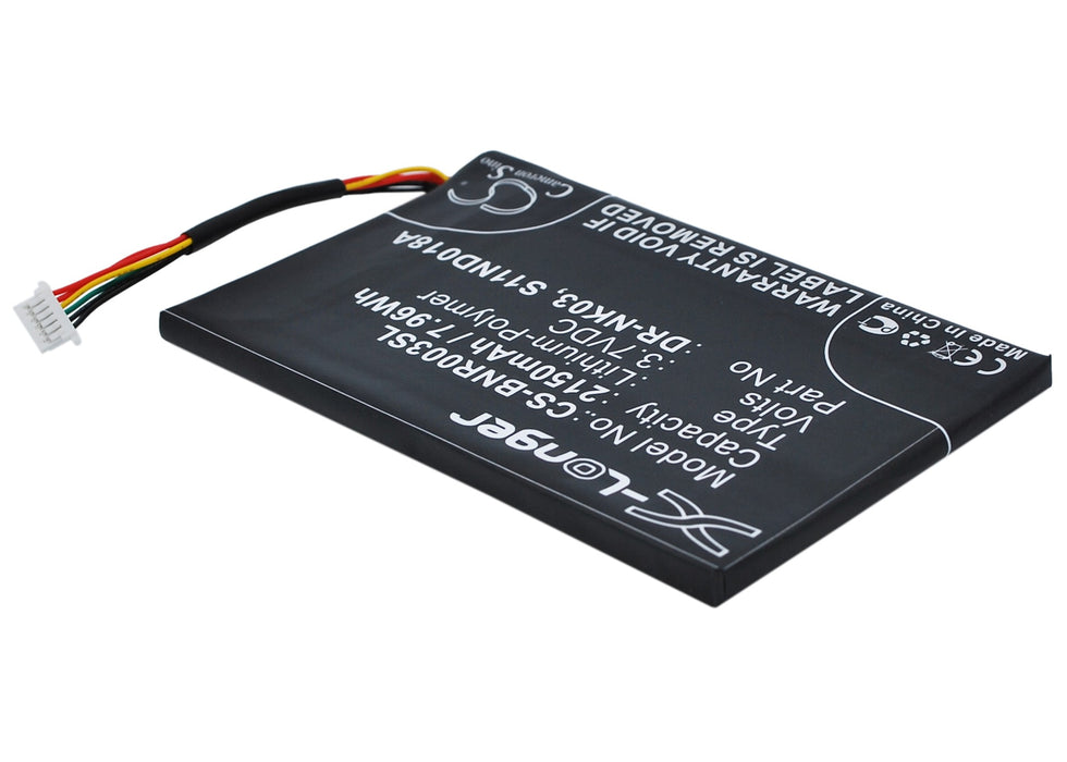 CS-BNR003SL : Battery for Barnes & Noble Nook Simple Touch, BNRV300, Simple Touch 6" and others - Replaces Barnes & Noble DR-NK03, MLP305787, S11ND018A