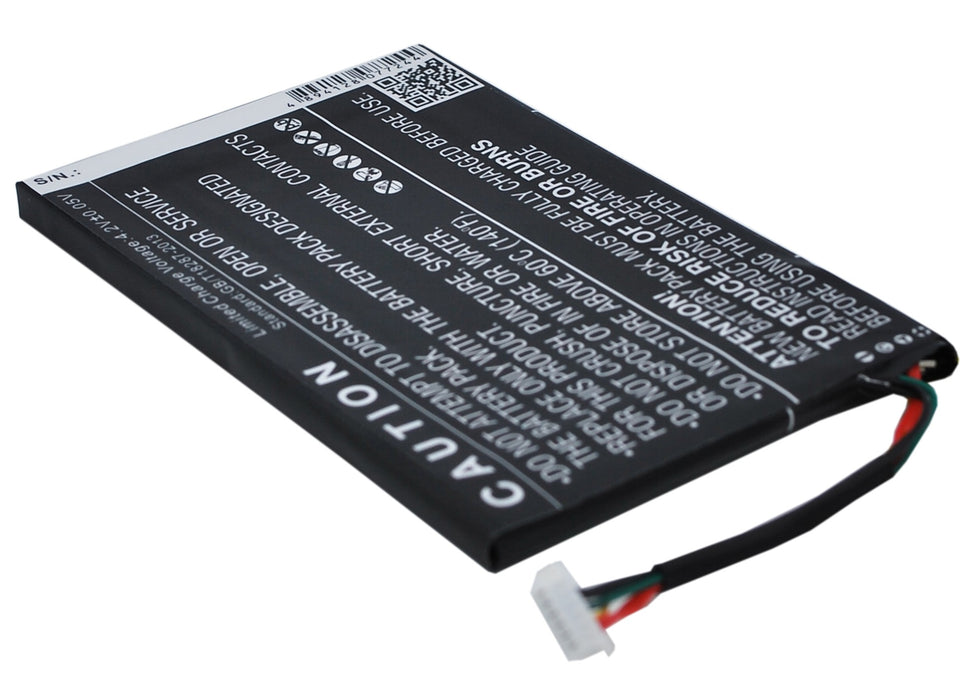 CS-BNR003SL : Battery for Barnes & Noble Nook Simple Touch, BNRV300, Simple Touch 6" and others - Replaces Barnes & Noble DR-NK03, MLP305787, S11ND018A