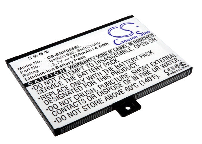 CS-BNR005SL : Battery for Barnes & Noble 005, nook, BNRZ100 and others - Replaces Barnes & Noble BNRB1530, 9BS11GTFF10B3, 9875521 and others