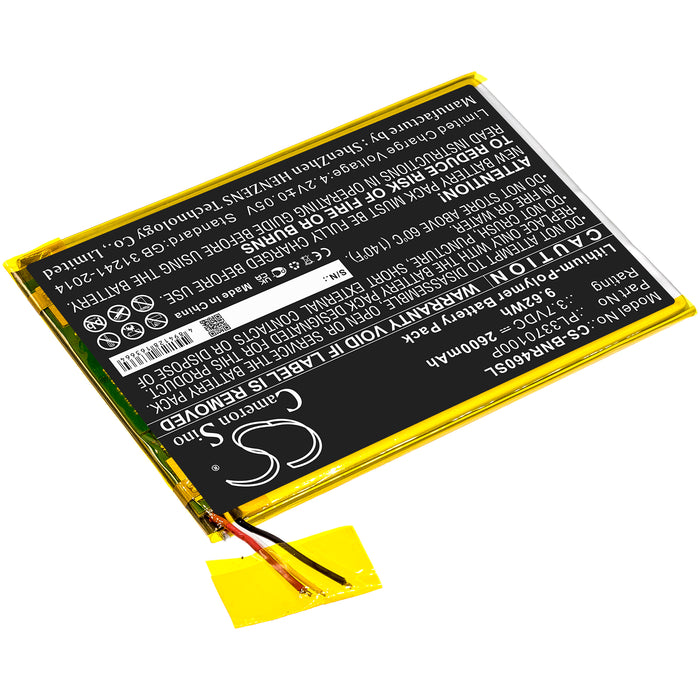 CS-BNR460SL : Battery for Barnes & Noble Nook 7, BNTV460, BNTV450 and others - Replaces Barnes & Noble PL3370100P