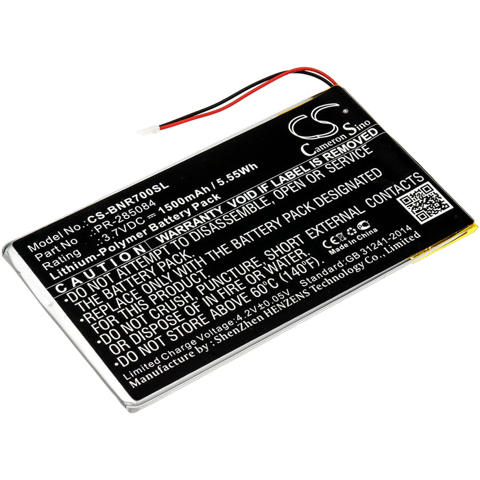 CS-BNR700SL : Battery for Barnes & Noble GlowLight Plus 7.8, BNRV700 - Replaces Barnes & Noble PR-285084