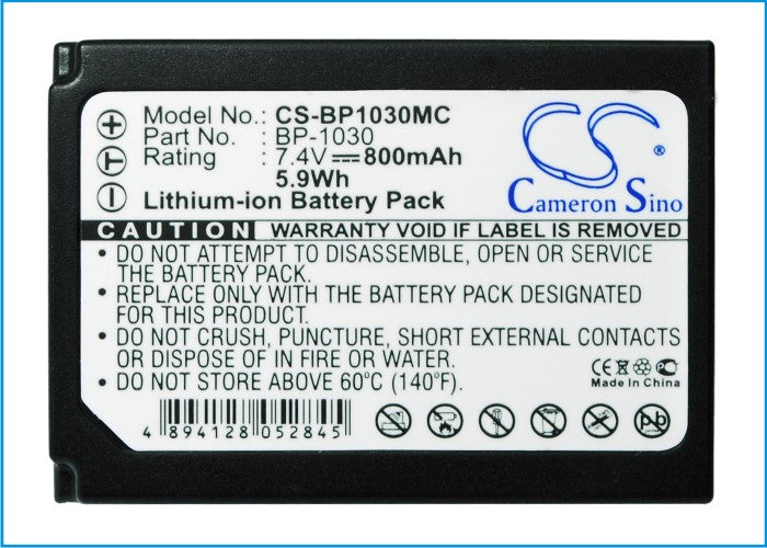 CS-BP1030MC : Battery for Samsung NX200, NX210, NX1000 and others - Replaces Samsung BP-1030, ED-BP1030