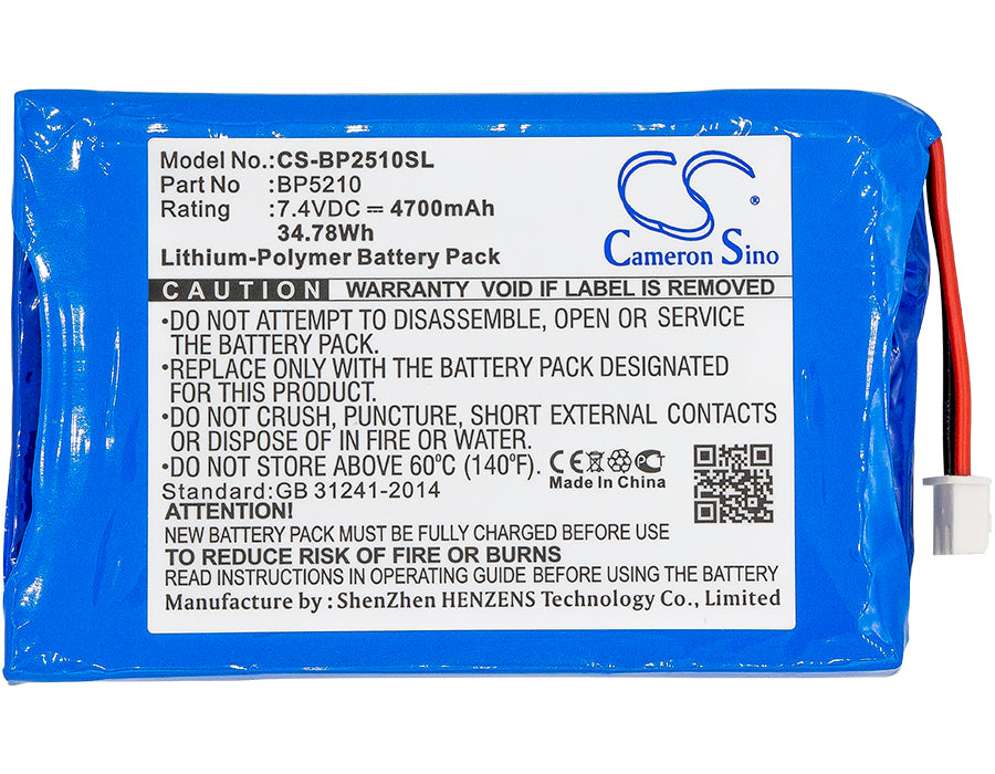 CS-BP2510SL : Battery for BK Precision 2510 Oscilloscopes, 2512 Oscilloscopes, 2510 and others - Replaces BK Precision BP5210