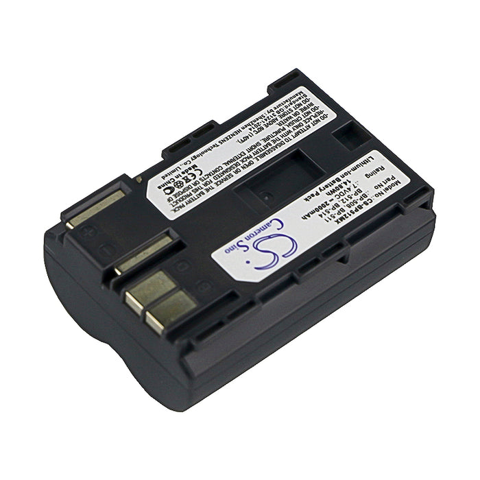 CS-BP512MX : Battery for Canon DM-MV100X, DM-MV100Xi, DM-MV30 and others - Replaces Canon BP-508, BP-511, BP-511A and others