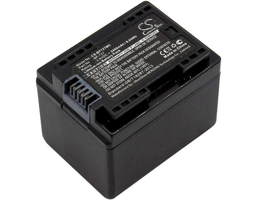 CS-BP727MC : Battery for Canon VIXIA HF M52, VIXIA HF M50, VIXIA HF M500 and others - Replaces Canon BP-727