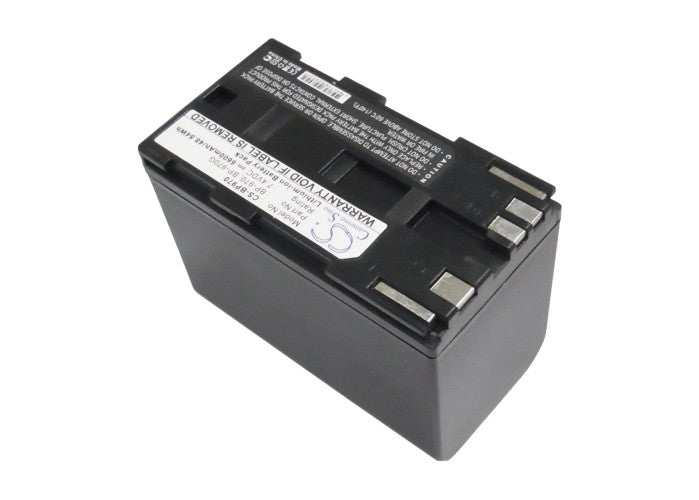 CS-BP970 : 7.4v 6600mAh Li-ION battery for Canon ES-8000V, V50Hi, FV500 and others - Replaces Canon BP-970, BP-970G