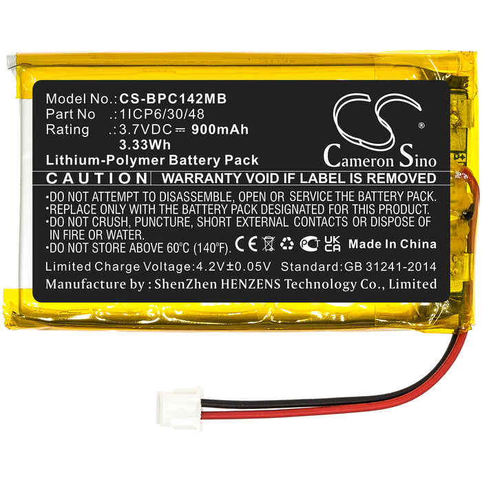 CS-BPC142MB : Battery for Babymoov Premium Care A014203 - Replaces Babymoov 1ICP6/30/48