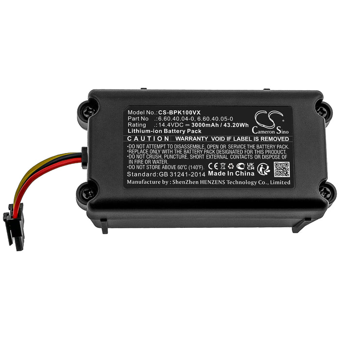 CS-BPK100VX : Battery for Lauben 26BB - Replaces Blaupunkt 6.60.40.04-0, 6.60.40.05-0