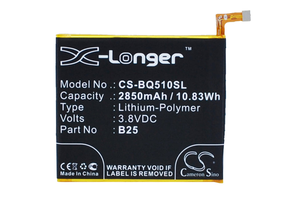 CS-BQ510SL : Battery for BQ Aquaris E5 LTE, Aquaris E5 4G, Aquaris E5.0 and others - Replaces BQ B25