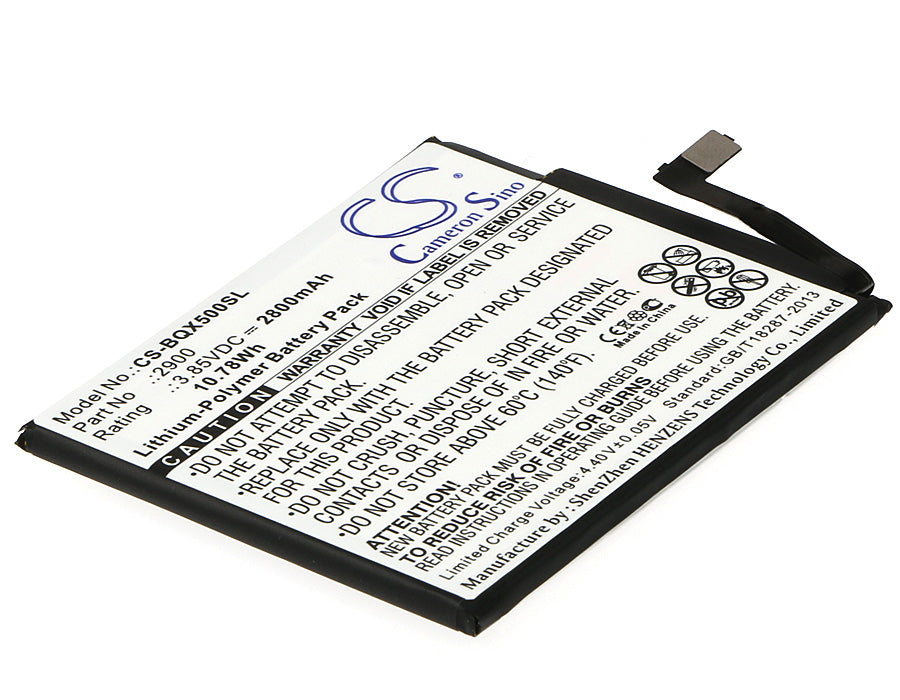 CS-BQX500SL : Battery for BQ Aquaris X5, Aquaris X5 Cyanogen Edition - Replaces BQ 2900