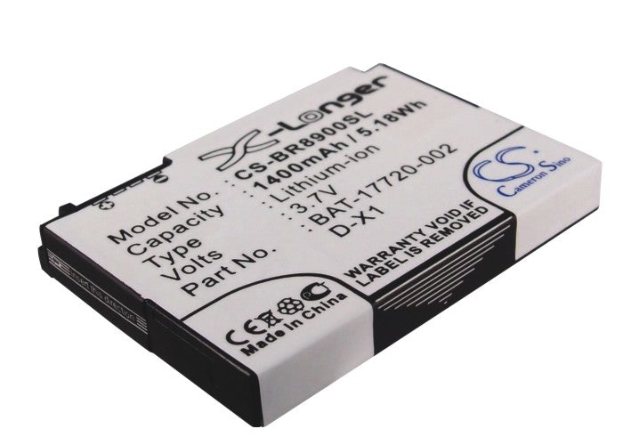 CS-BR8900SL : Battery for Blackberry 8900, Storm, Storm 9500 and others - Replaces Blackberry BAT-17720-002, D-X1