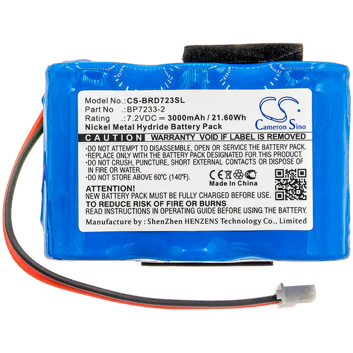 CS-BRD723SL : Battery for BIRDOG USB Plus, Plus satellite signal meters - Replaces BIRDOG BP7233-2