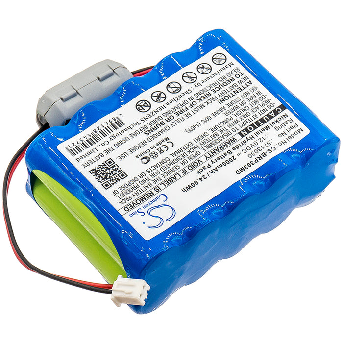 BP-BRP303MD: 12.0v 2000mAh NiMH Medical Battery; replaces Braun 8713030, Perfusor Space