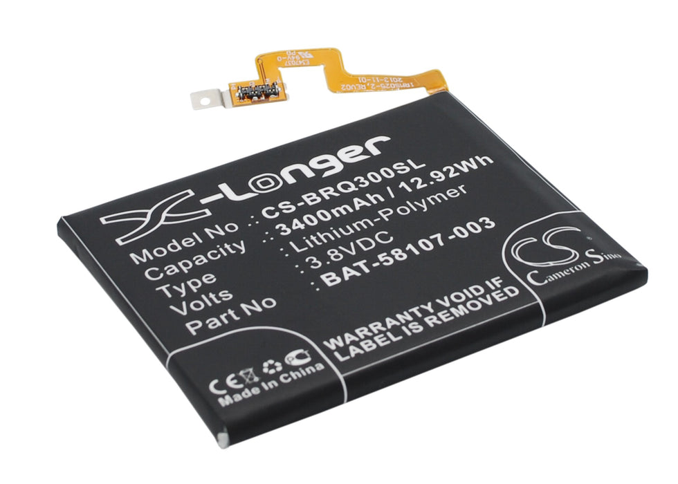 CS-BRQ300SL : Battery for Blackberry Q30, Passport, Passport 4G and others - Replaces Blackberry BAT-58107-003