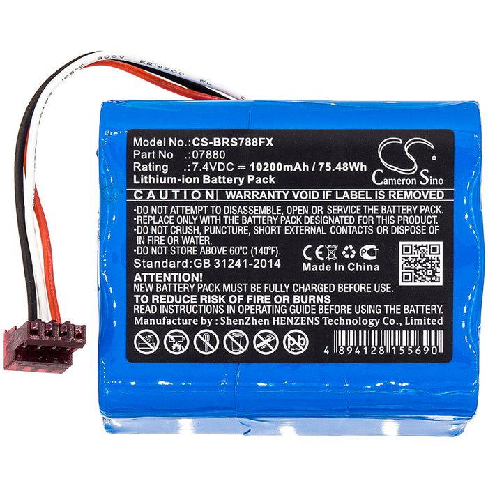CS-BRS788FX : Battery for Bright Star LightHawk, 07802, 07815 and others - Replaces Bright Star 07880
