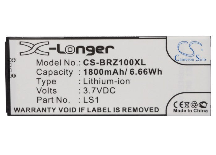 CS-BRZ100XL : Battery for Blackberry Z10, Laguna, Z10 4G and others - Replaces Blackberry LS1, ACC-51546-201, BAT-47277-003 and others