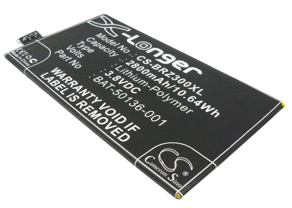 CS-BRZ300XL : Battery for Blackberry Z30, Z30 LTE, STA100-1 and others - Replaces Blackberry BAT-50136-001, BAT-50136-002, STR100-2 and others