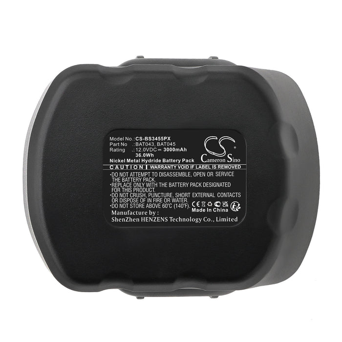 CS-BS3455PX : Battery for Bosch GSR 12-1, Exact 8, Exact 12 and others - Replaces Bosch 2 607 335 709, 2 60 7335 249, 2 607 335 261 and others