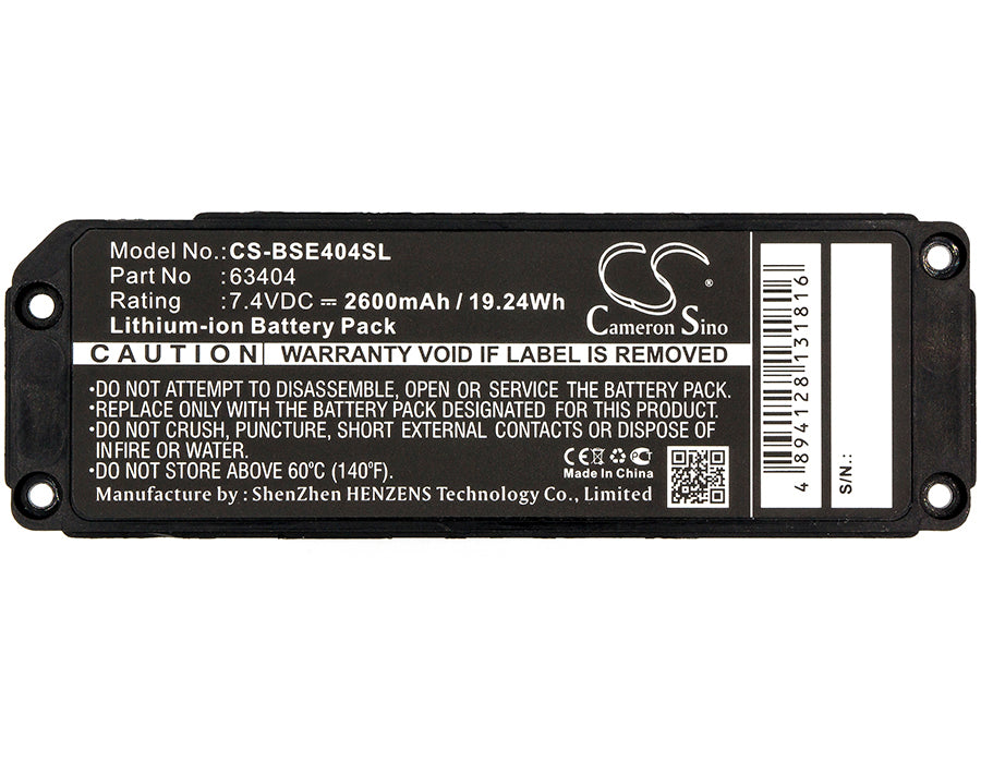 CS-BSE404SL : Battery for Bose Soundlink Mini, 413295 - Replaces Bose 063404, 063287