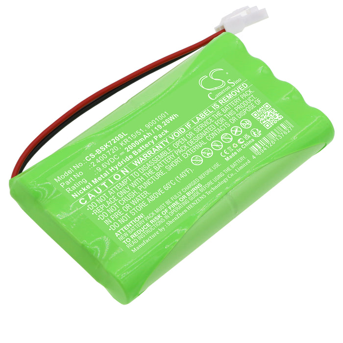 CS-BSK720SL : Battery for Somfy SGS, GDK, SGA and others - Replaces Somfy 2 400 720, KR15/51