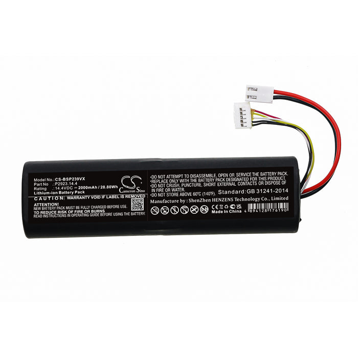 CS-BSP239VX : Battery for Bissell 2390A, 2390, 23903 and others - Replaces Bissell P2923.14.4, EAG101700JK8, FOKZS900001R and others