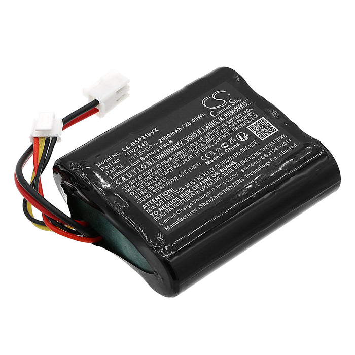 CS-BSP319VX : Battery for Bissell PowerLifter Adapt IonVacuum P2922-10A, 3061+, 3190+ and others - Replaces Bissell 1627640, 1627238