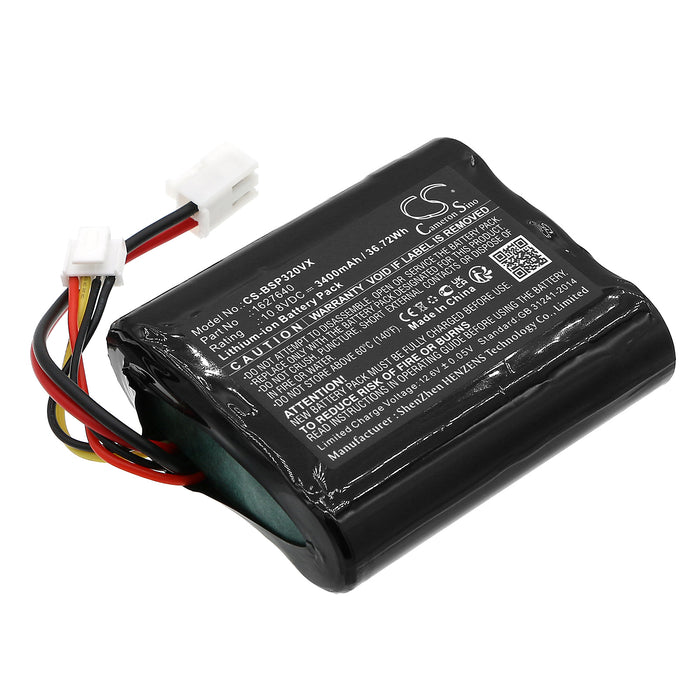 CS-BSP320VX : Battery for Bissell PowerLifter Adapt IonVacuum P2922-10A, 3061+, 3190+ and others - Replaces Bissell 1627640, 1627238