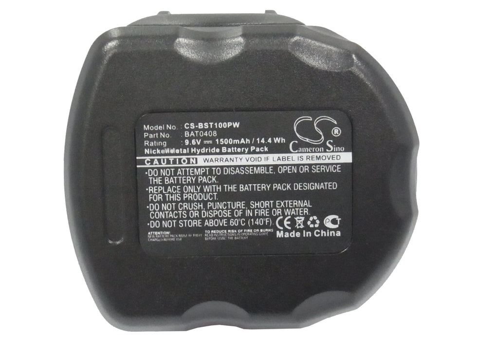 CS-BST100PW : Battery for Bosch GSR 9.6-1, GSR 9.6-2, GSR 9.6V and others - Replaces Bosch 2 607 335 707, 2 607 335 272, 2 607 335 260 and others